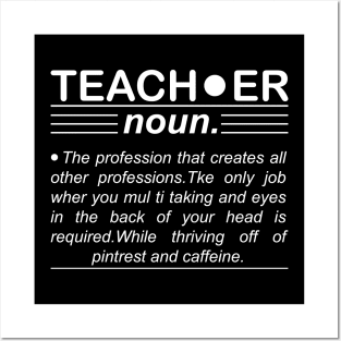 Teacher Funny Noun Definition Posters and Art